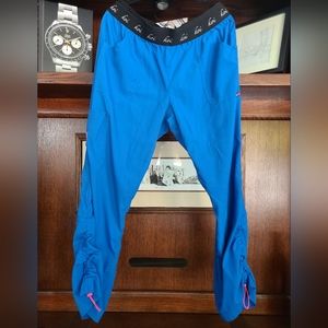 Koi light slim fit scrub pants, L, blue